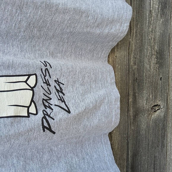 Star Wars Gray Cartoon Princess Leia Tee - Picture 3 of 6